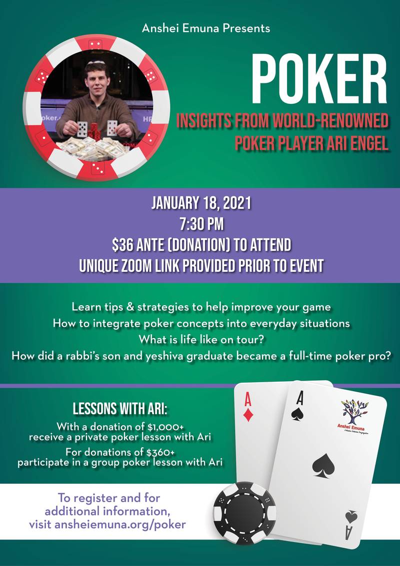 Banner Image for World-Renowned Poker Champion Ari Engel - Insights and Advice 